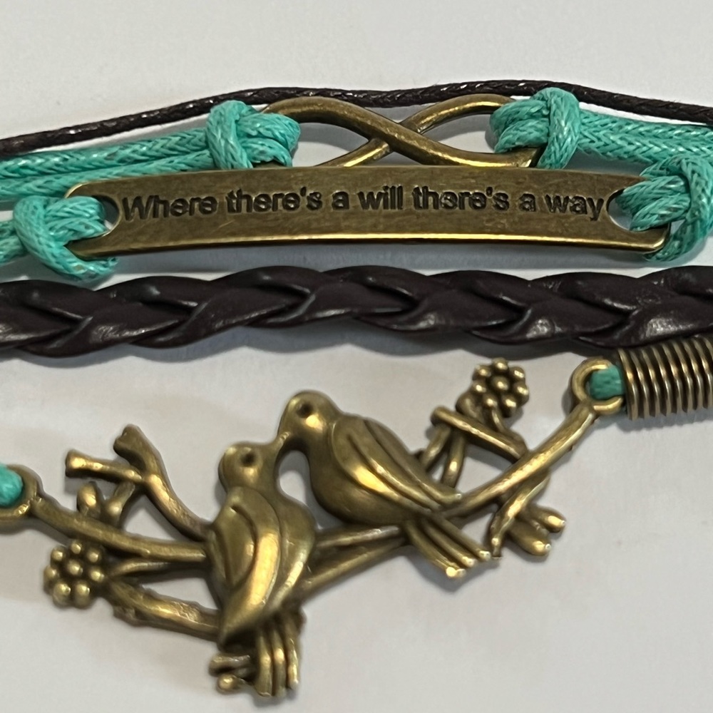 Braided bengal bracelet Where there is a will there is a way